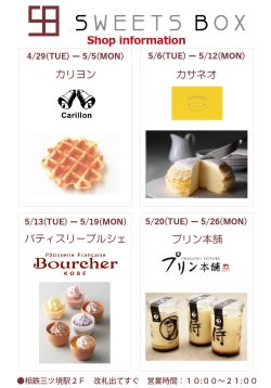 スイーツボックス：Shop information