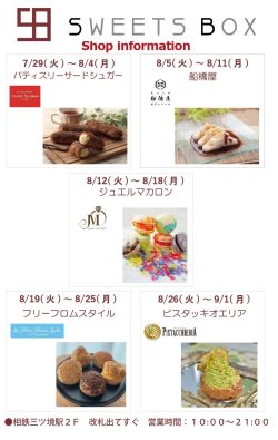 スイーツボックス：Shop information