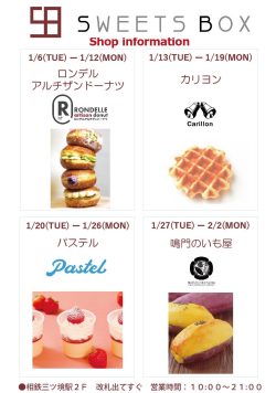 スイーツボックス：Shop information